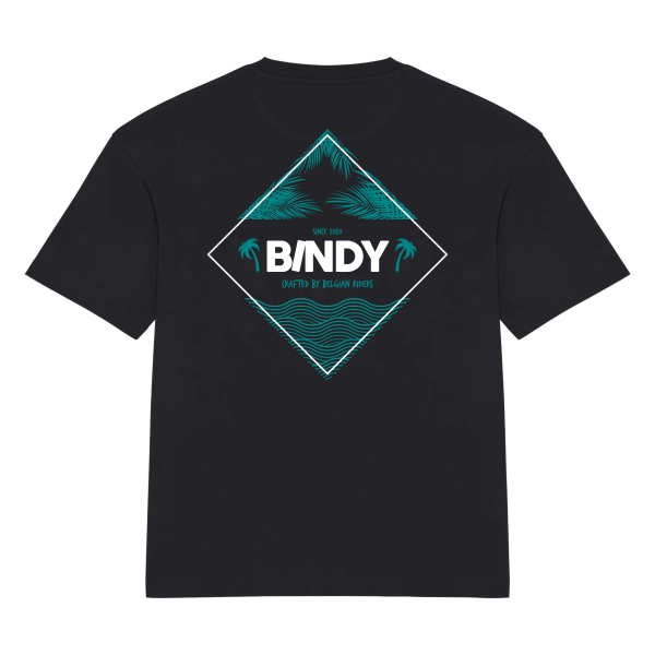 T-Shirt BINDY VIBE noir | Design dos | BINDY