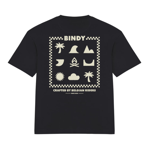 BINDY ELEMENTS T-shirt | Organic Cotton Oversize, Designed in Belgium