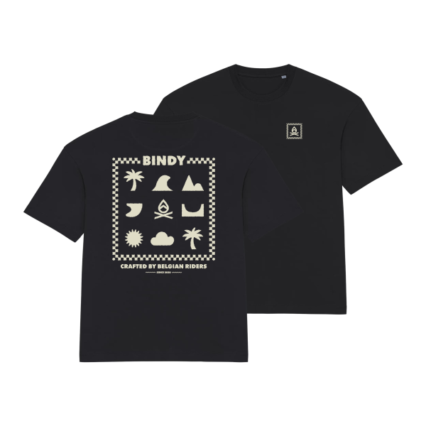 BINDY ELEMENTS T-shirt | Organic Cotton Oversize, Designed in Belgium