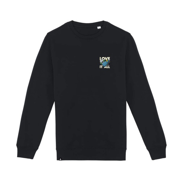 Love It All sweatshirt, board vibes, surf skate snow, Bindy