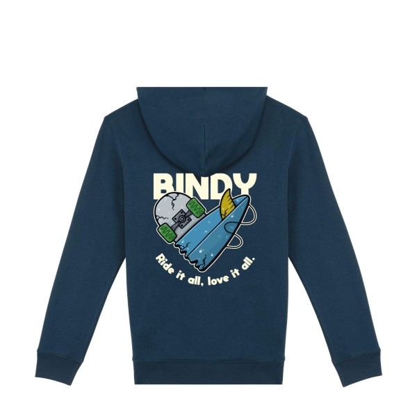Sweat à capuche Love It All unisex, coton bio, 350 g/m², Bindy