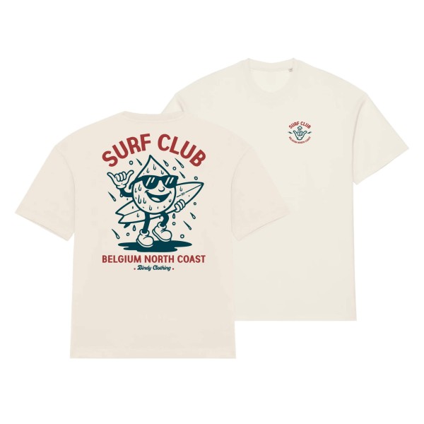 T shirt Surf Club, style vintage, esprit surf Belgique, Bindy