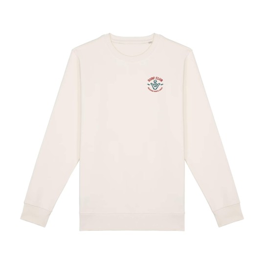 SURF CLUB Sweater | Crewneck biokatoen 350 g/m² — BINDY