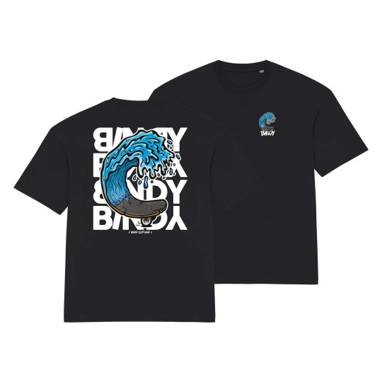 T-shirt SKATE WAVE unisex en coton bio | Bindy Clothing
