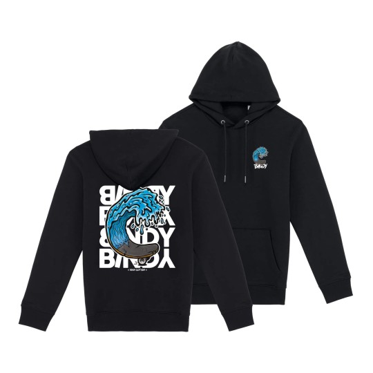 SKATE WAVE Hoodie | Surf & skate biokatoen — BINDY