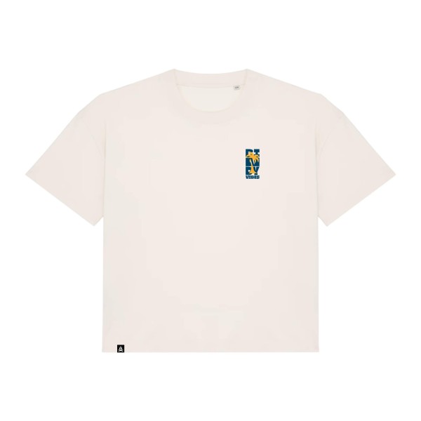 T-shirt Hello Beach, coton bio oversize Femme, Bindy