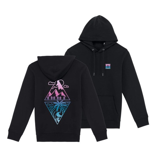 WORLDWIDE Hoodie | Organic cotton land-sea-air — BINDY