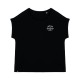 SURF CLUB Black Edition Girl T-shirt by BINDY | Minimal chest logo