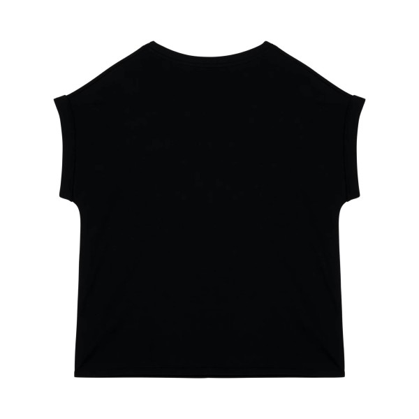 SURF CLUB Black Edition Girl T-shirt by BINDY | Minimal chest logo