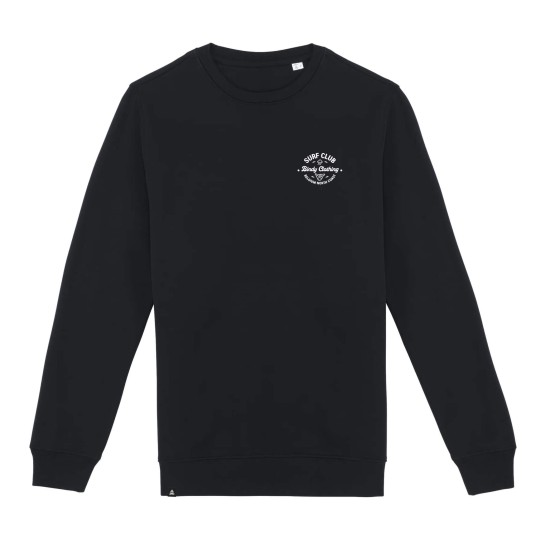 SURF CLUB Black Edition Sweatshirt by BINDY | Clean black chest logo