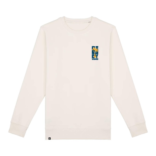 Sweatshirt unisex Hello Beach, coton bio, 350 g/m², Bindy