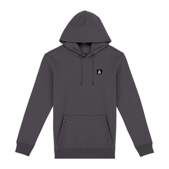 ICONIC Hoodie | Hand-sewn woven badge organic — BINDY