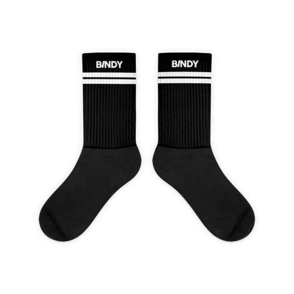 BINDY Black Socks, sublimation print, cushioned comfort | BINDY