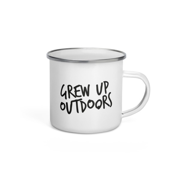 MUG G.U.O Grew Up Outdoors | Emaille outdoor mok — BINDY