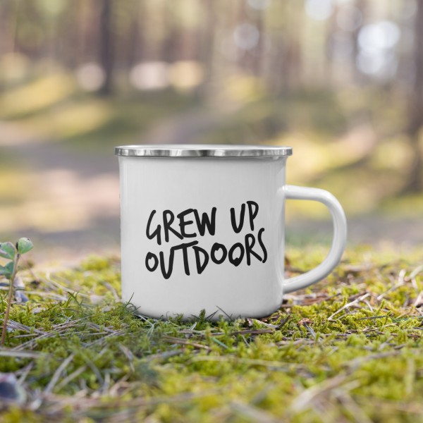 MUG G.U.O Grew Up Outdoors | Emaille outdoor mok — BINDY