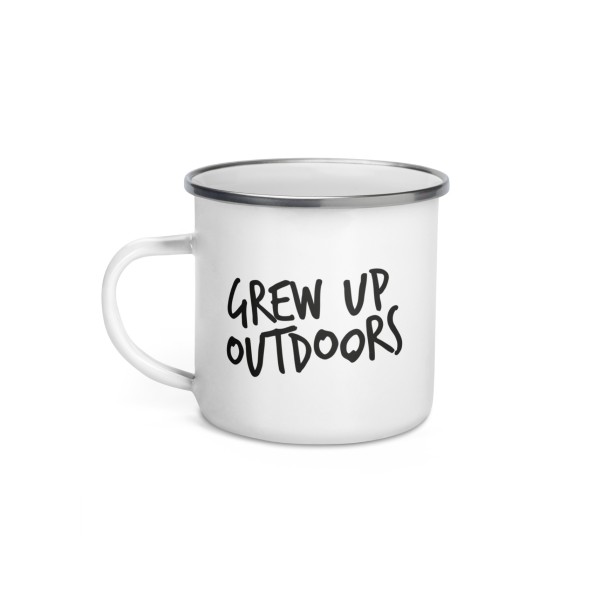 MUG G.U.O Grew Up Outdoors | Emaille outdoor mok — BINDY