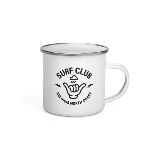 Mug émaillé Surf Club Belgium North Coast 300 ml | BINDY