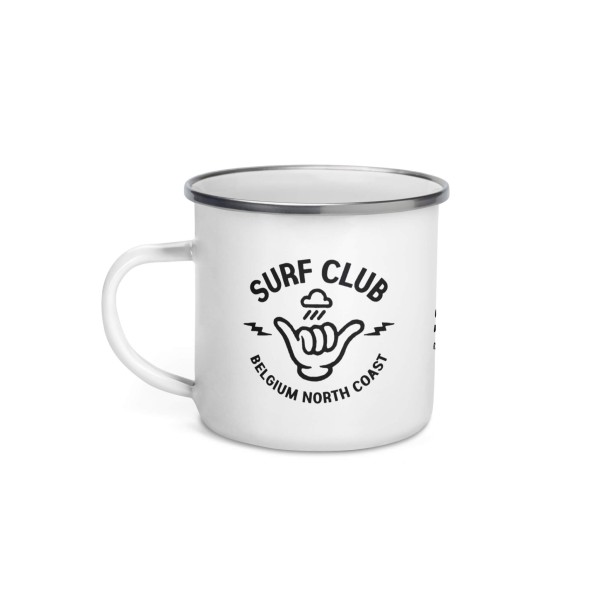 MUG SURF CLUB Belgium North Coast | Emaille surfmok — BINDY